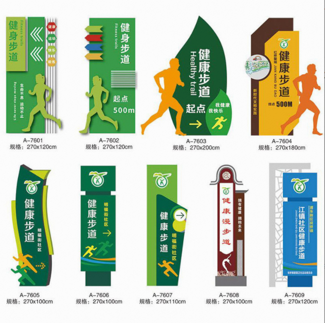 健康步道標(biāo)牌